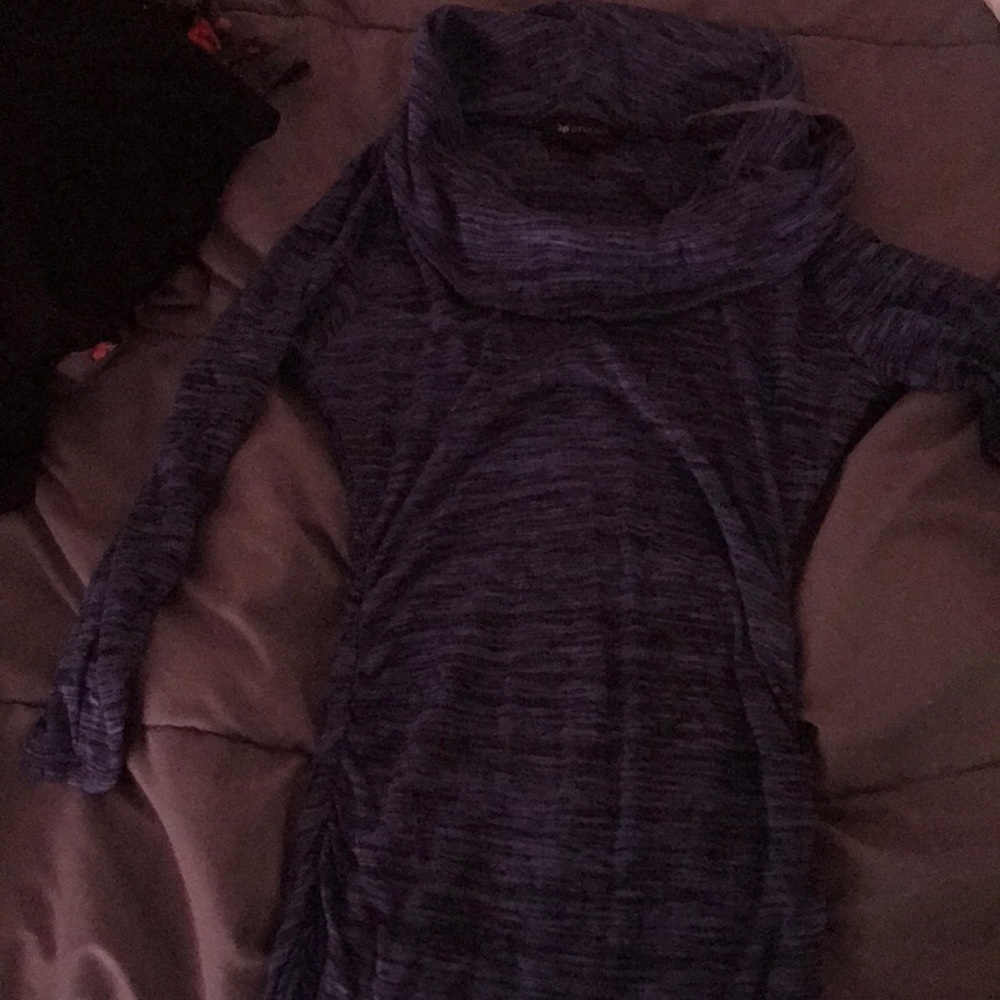 Ab studio goose neck long sleeve